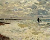 克劳德 莫奈 : The Sea at Saint-Adresse